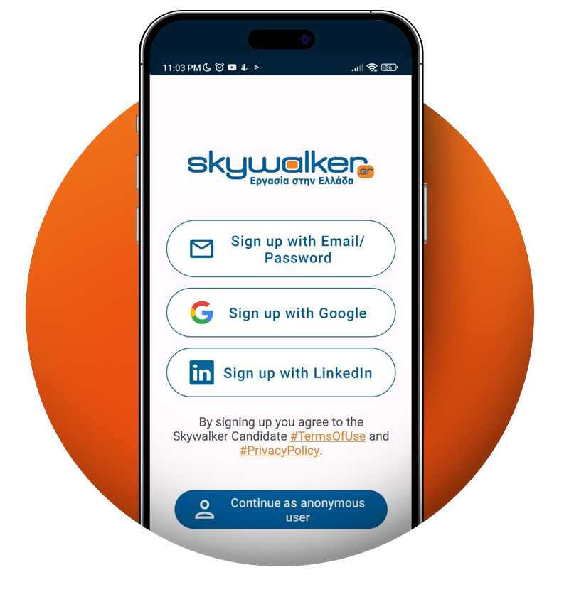 mobile with skywalker app